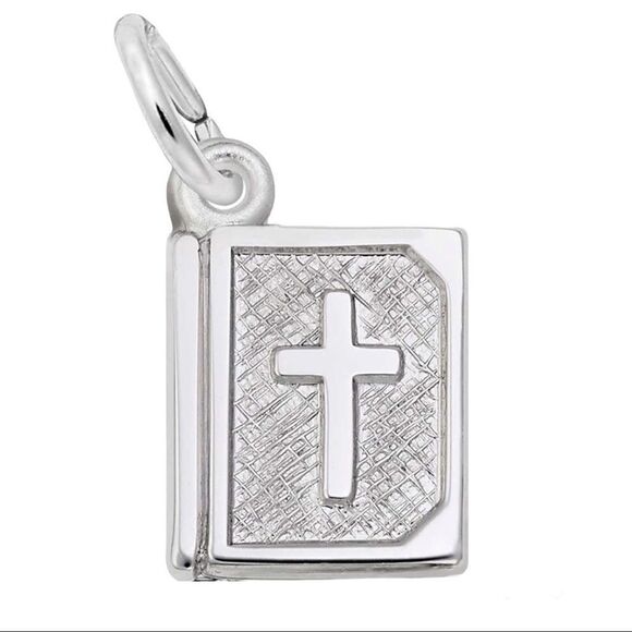 Bible Silver Charm - Picture 1 of 3